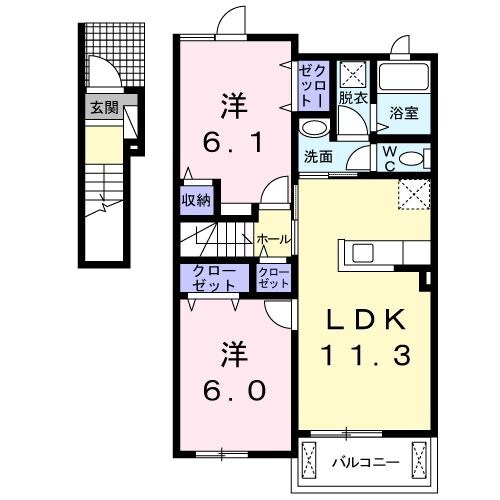 上総村上駅 徒歩10分 2階の物件間取画像