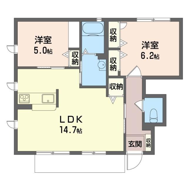グランドールＤ(千種)の物件間取画像
