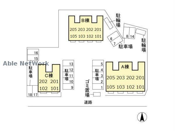 サンモールおゆみ野Bの物件外観写真