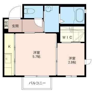 ルシェルクレールＦの物件間取画像