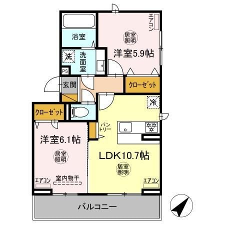 パストラルの物件間取画像