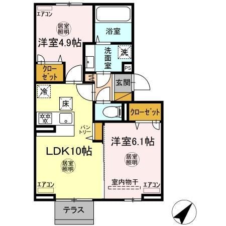 パストラルの物件間取画像