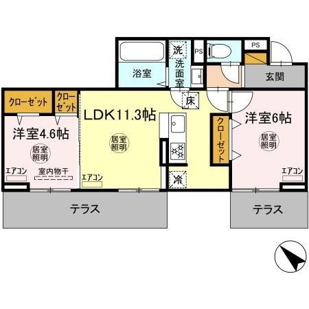 五井駅 徒歩20分 1階の物件間取画像