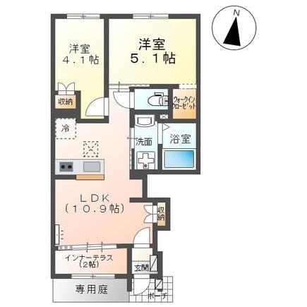 （仮称）市原市姉崎新築アパート②の物件間取画像