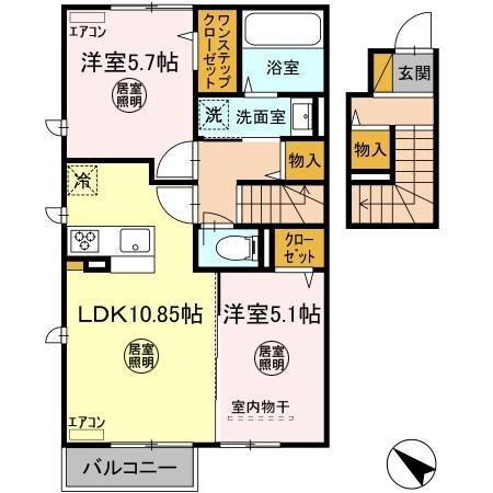 c.セミカの物件間取画像