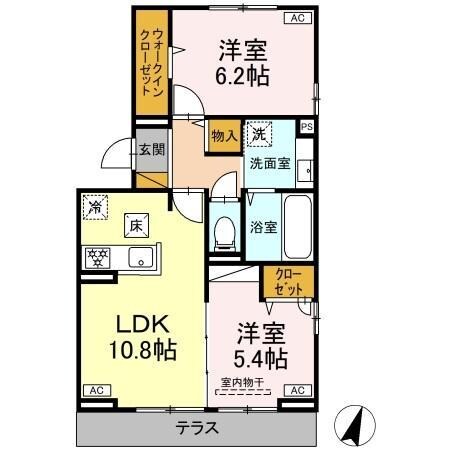 セブンコートの物件間取画像