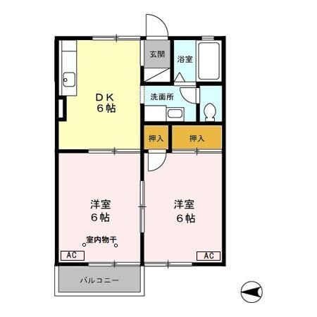 リヴェールキャッスルＥの物件間取画像