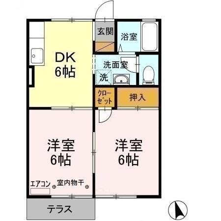 リヴェールキャッスルDの物件間取画像