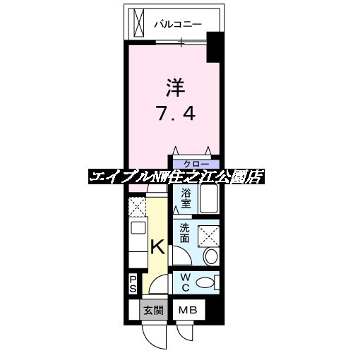 フォンテーヌ　加賀屋の物件間取画像