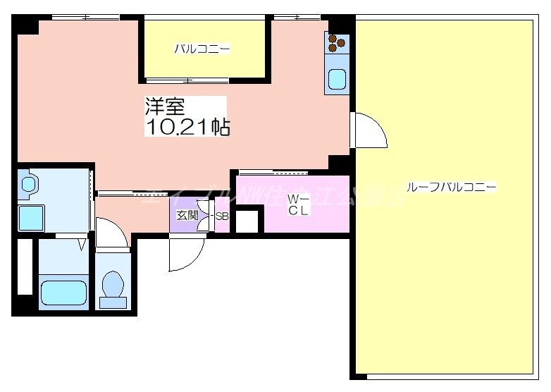 ヴィラペントハウス堺東の物件間取画像