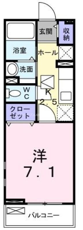 ジュネス１番館の物件間取画像