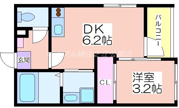 ハーモニーテラス住吉Ⅱの物件間取画像