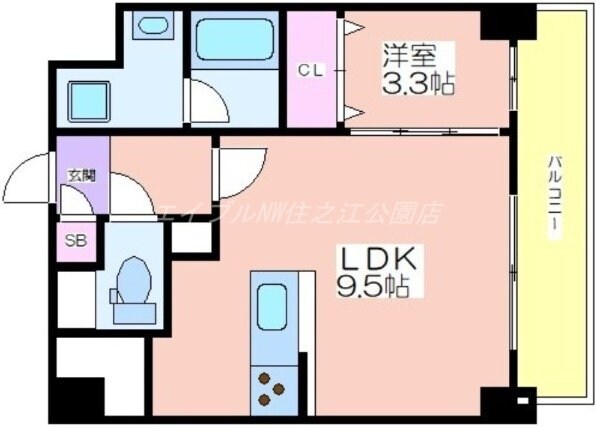 ペリドット長居公園の物件間取画像