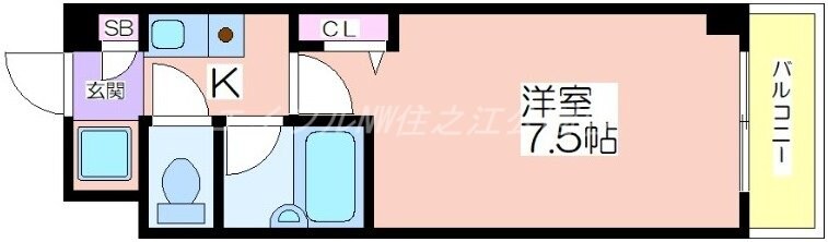 プルメリア玉出の物件間取画像