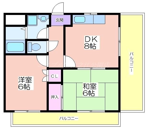 喜田マンションの物件間取画像