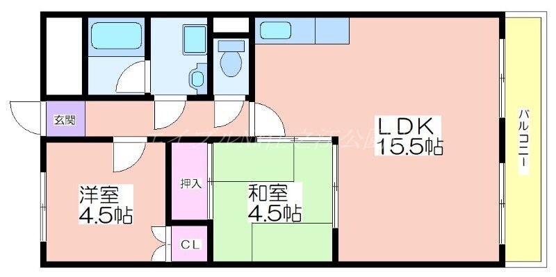 マンション　ハピネスの物件間取画像