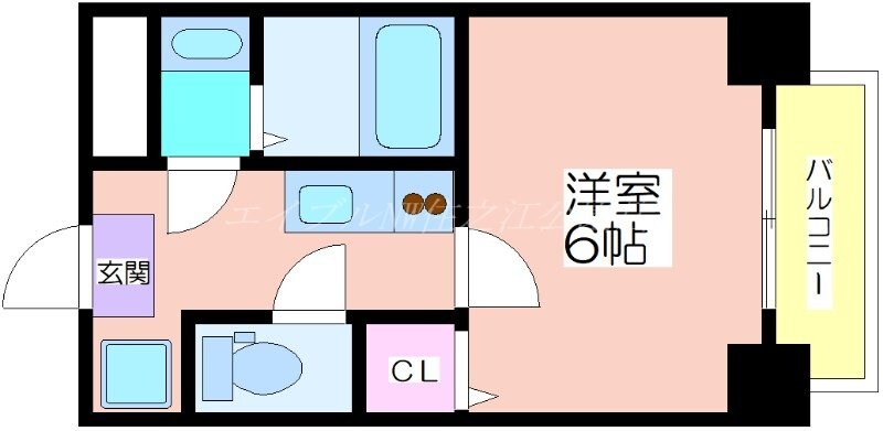 グランパシフィック清水丘の物件間取画像