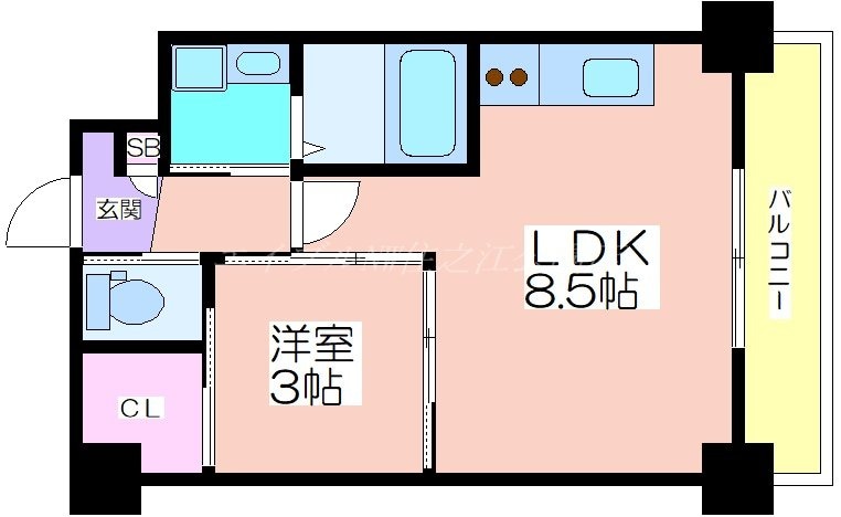 エセリアル清水丘の物件間取画像