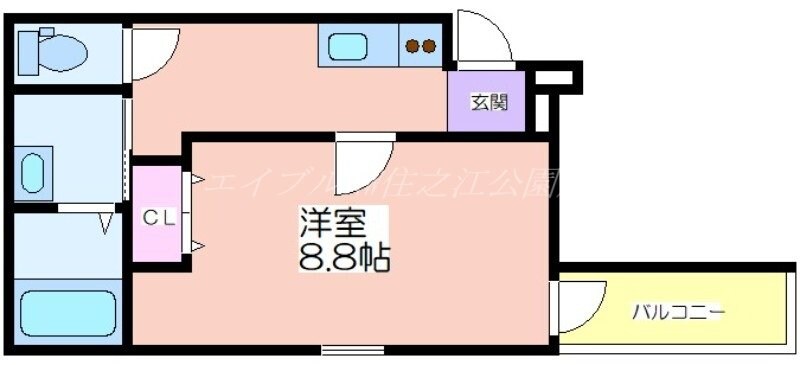 フジパレス中加賀屋Ⅱ番館の物件間取画像