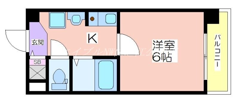 ミシェール住之江の物件間取画像