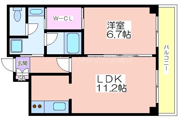 グレース帝塚山の物件間取画像