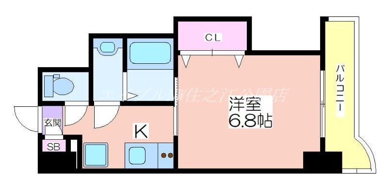 ラグゼ住之江の物件間取画像