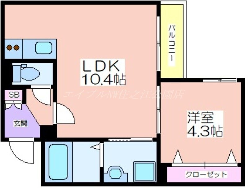 SFIDA天王寺南の物件間取画像