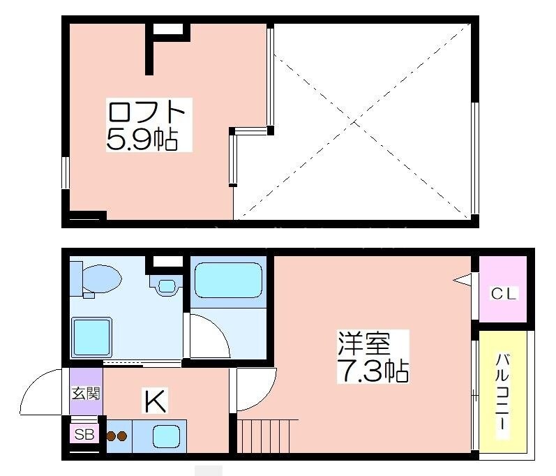 アクセル住之江の物件間取画像