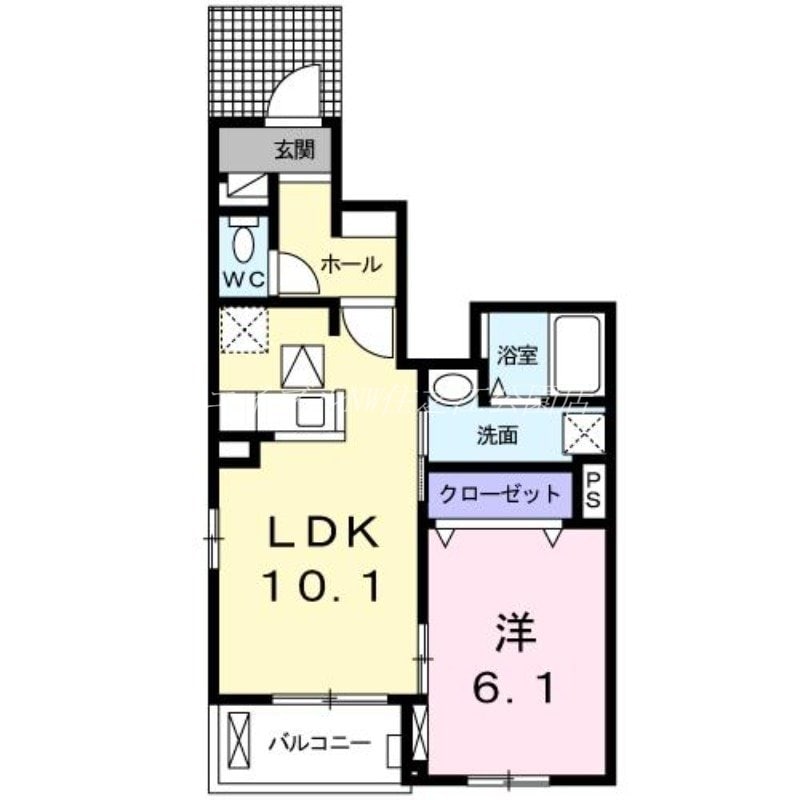 リヴェール壱番館の物件間取画像