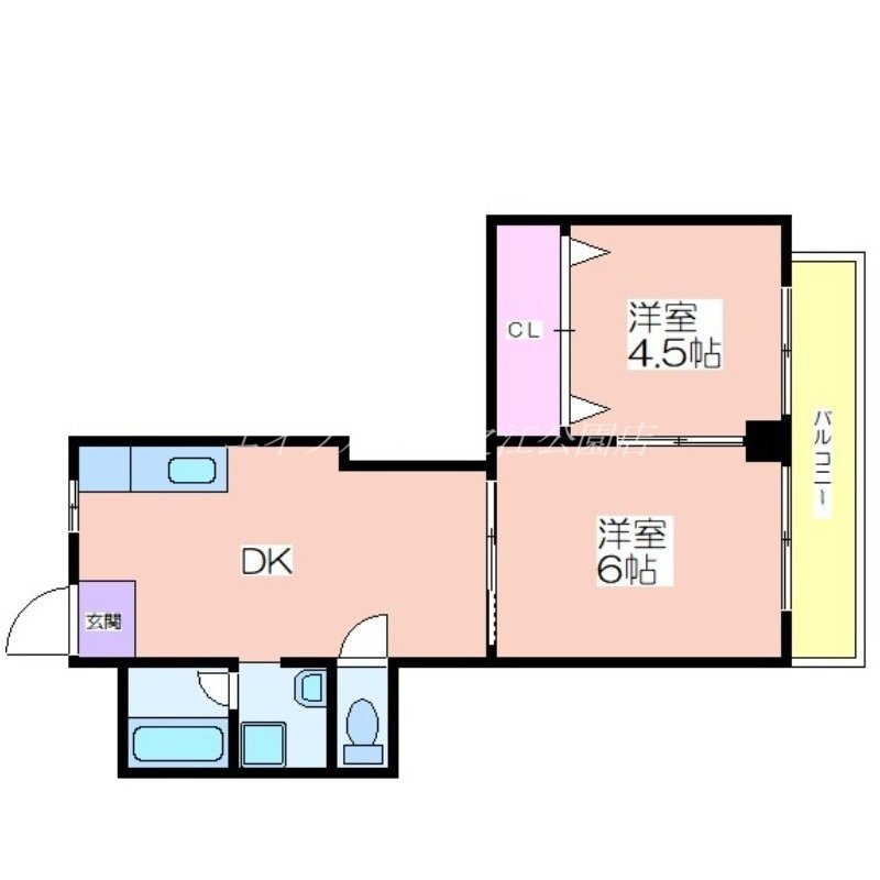 杉本町グランドハイツの物件間取画像