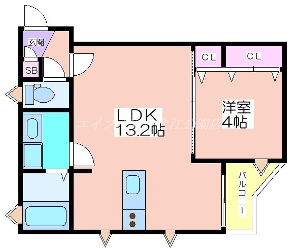 シティコート住吉大社駅前の物件間取画像