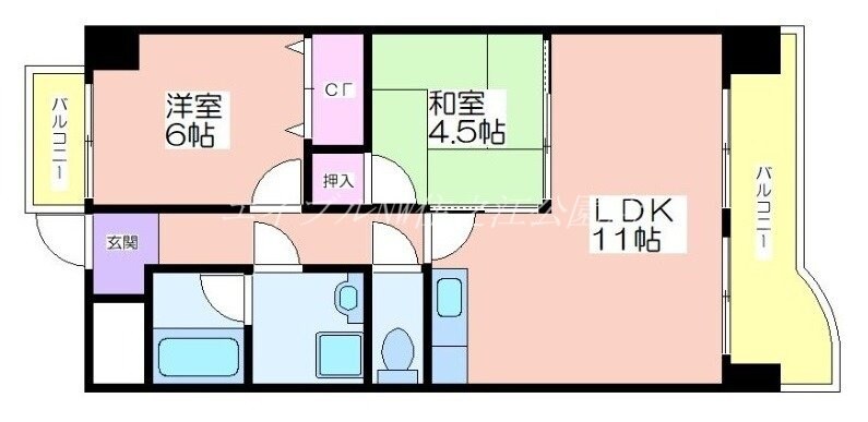 レオ住之江公園の物件間取画像