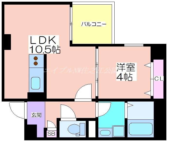 SFIDA帝塚山の物件間取画像