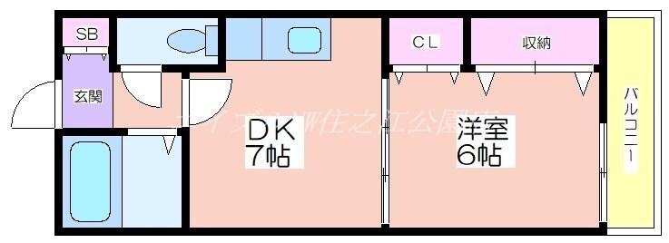 メゾンイングスあびこの物件間取画像