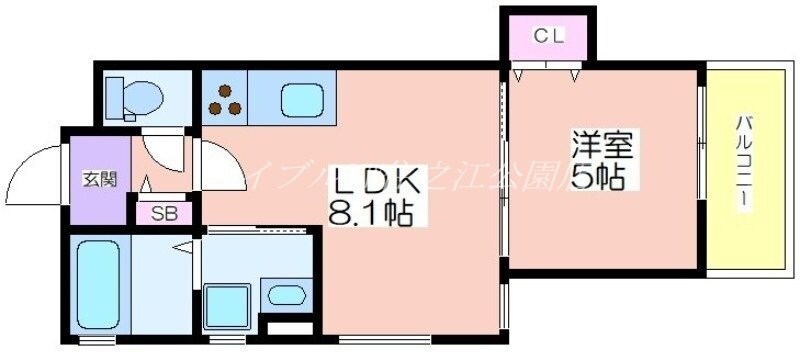 クリエオーレ上住吉の物件間取画像