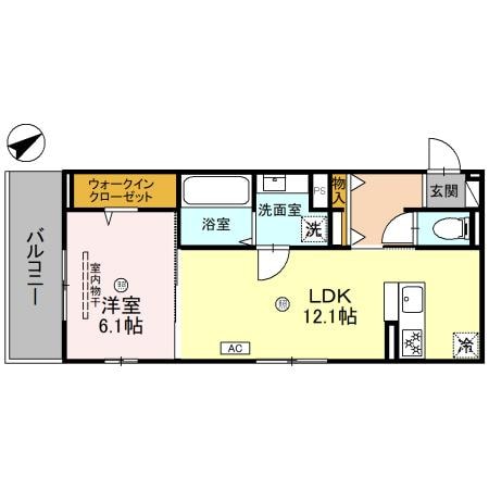 アルタ西渋川ビューの物件間取画像