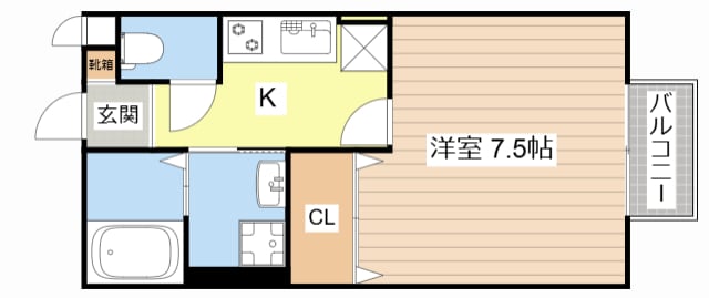 藤井ハイツ虫生野の物件間取画像