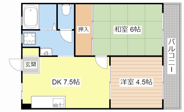 メゾンルミエールの物件間取画像