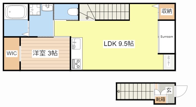 フェリーチェの物件間取画像