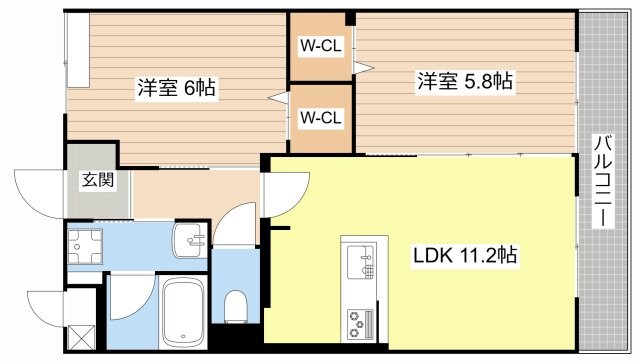 エルオリエンテの物件間取画像