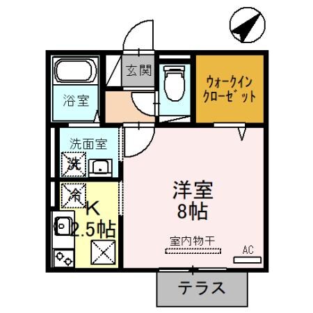 クレストパークⅡの物件間取画像