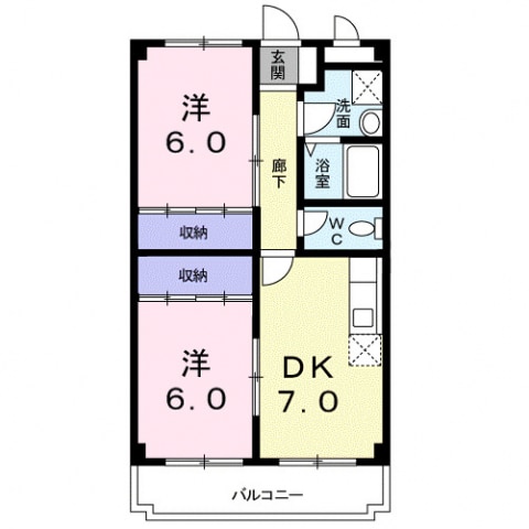 グローリ南草津の物件間取画像