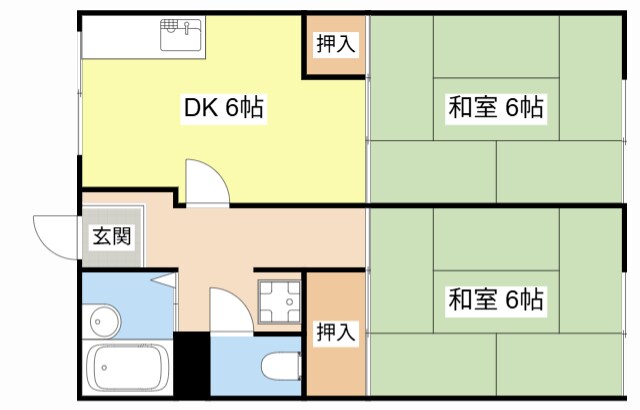 藤井ハイツの物件間取画像