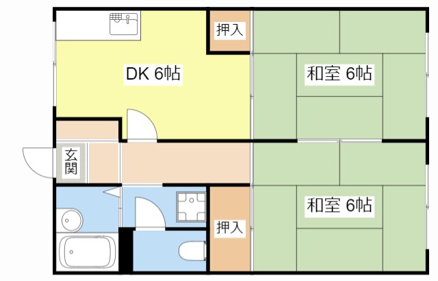 藤井ハイツの物件間取画像