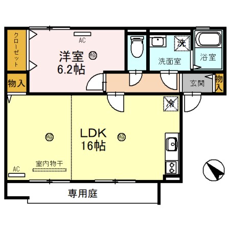 夢咲きの里　Ｃの物件間取画像