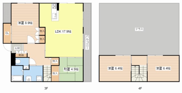 メゾネット石原の物件間取画像