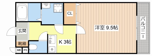 コテージ千秀石部の物件間取画像