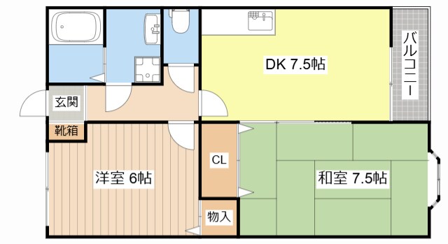 アーバンライフ甲西の物件間取画像