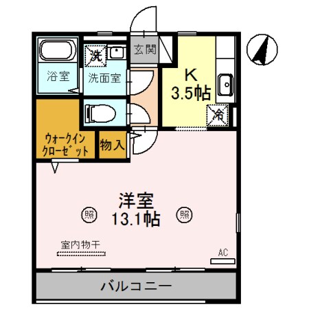 夢咲きの里　Ｄの物件間取画像