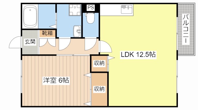 ウィンビューB棟の物件間取画像